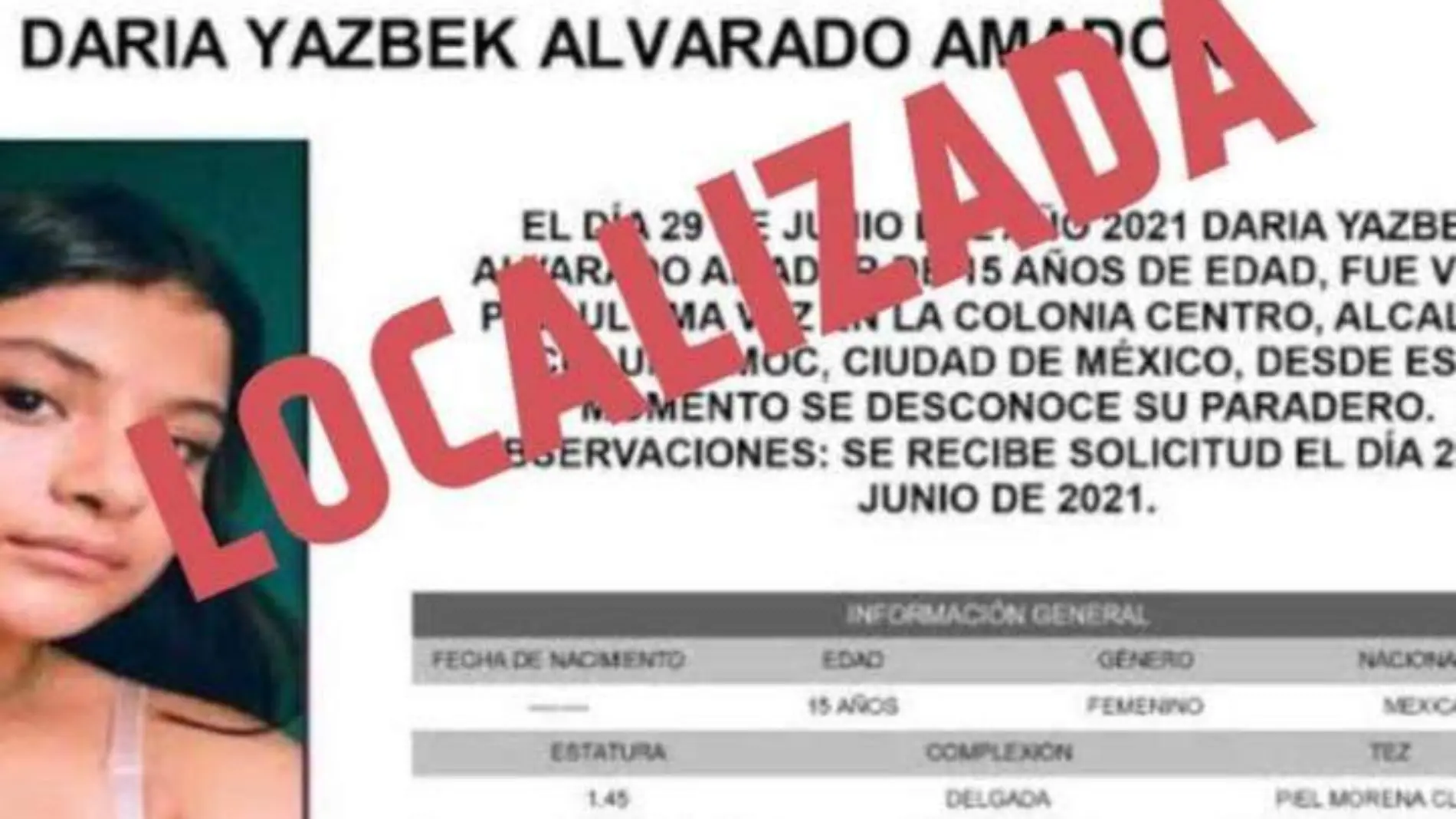 Localizan en Xalapa a menor desaparecida en CDMX